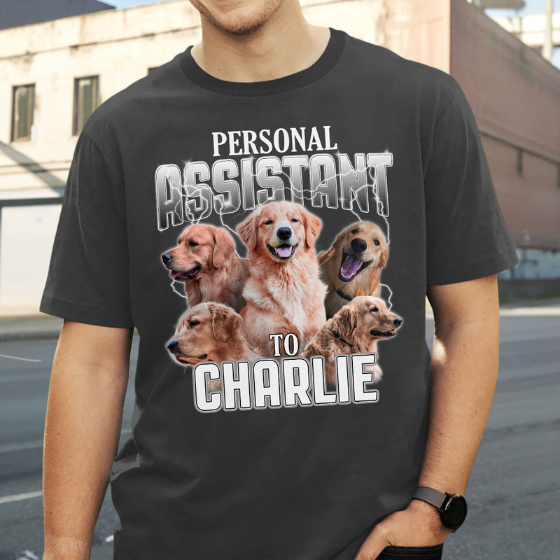 Personal Assistant Custom Photo Vintage - Personalized Custom Unisex T-shirt