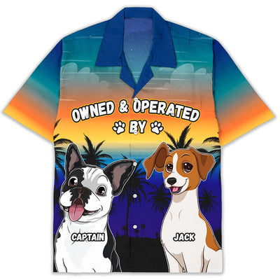 Operated By Dog - Personalized Custom Hawaiian Shirt