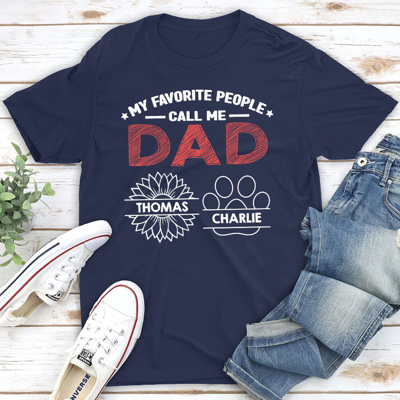 Call Me Dad Mom - Personalized Custom Unisex T-shirt