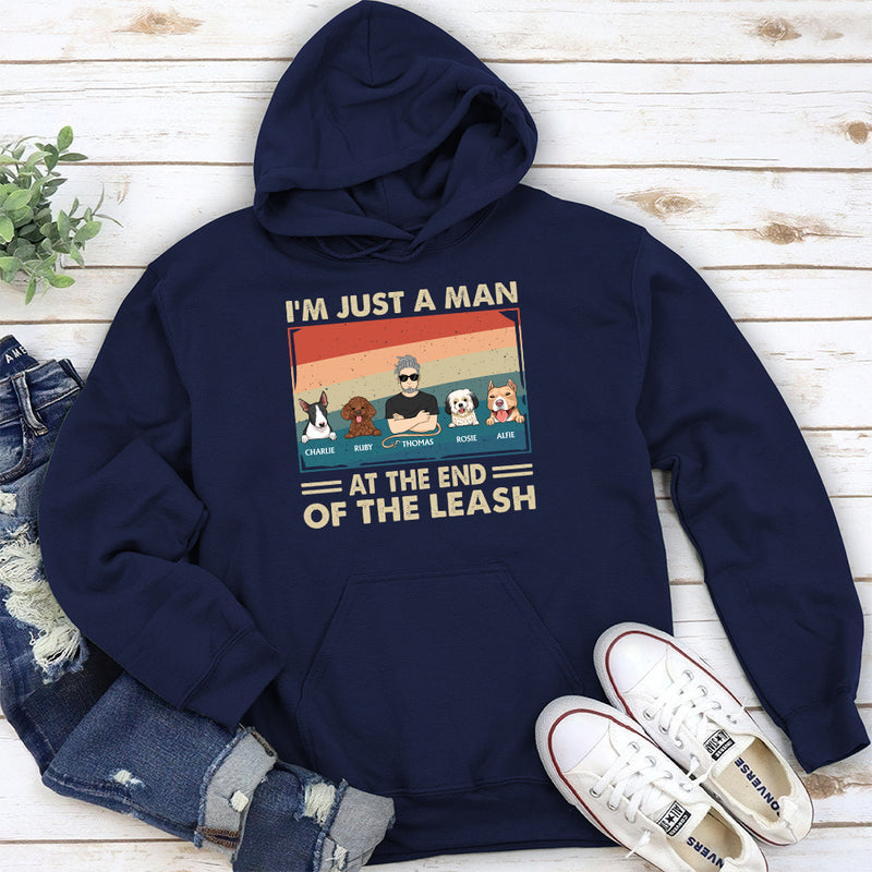 Dog Dad The Leash - Personalized Custom Hoodie