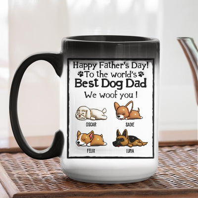 Best Dog Dad - Personalized Custom Color Changing Mug