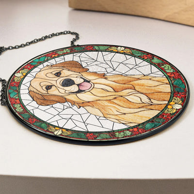 Circle Pet Face - Personalized Custom Window Hanging Suncatcher