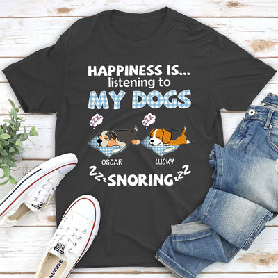 My Dog Snoring - Personalized Custom Unisex T-shirt