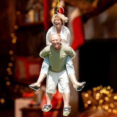 Custom Photo Couple - Personalized Custom Acrylic Ornament