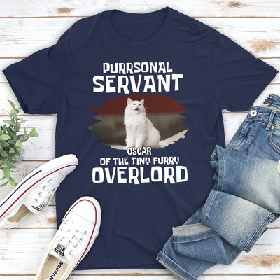 Cats Purrsonal Servant - Personalized Custom Unisex T-shirt