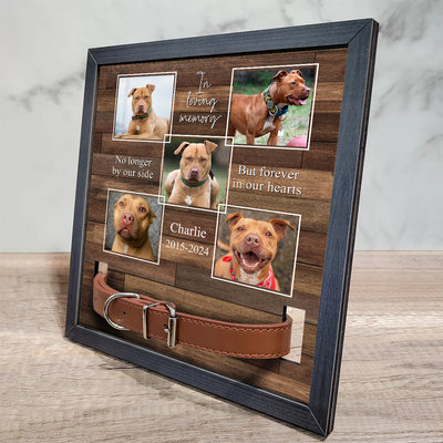 No Longer By Our Side - Personalized Custom Collar Frame