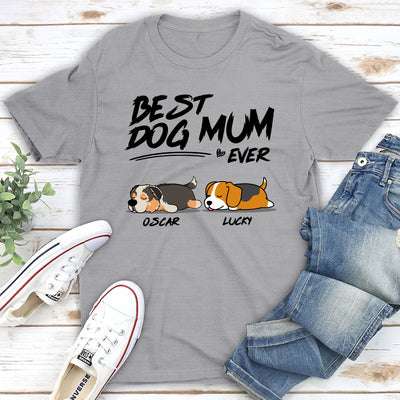 My Best Dog Dad Is - Personalized Custom Unisex T-shirt