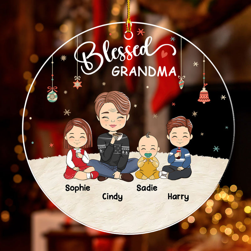 Love You, Grandma - Personalized Custom Acrylic Ornament