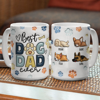 Dog Dad - Personalized Custom 3D Inflated Effect Mug