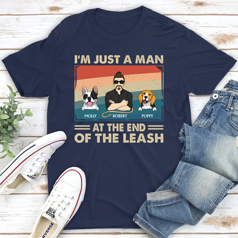 Dog Dad The Leash - Personalized Custom Unisex T-shirt