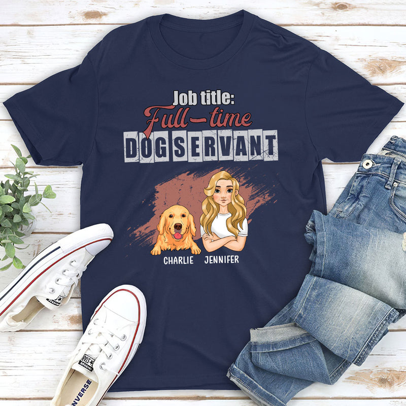 Job Title Full-time - Personalized Custom Unisex T-shirt