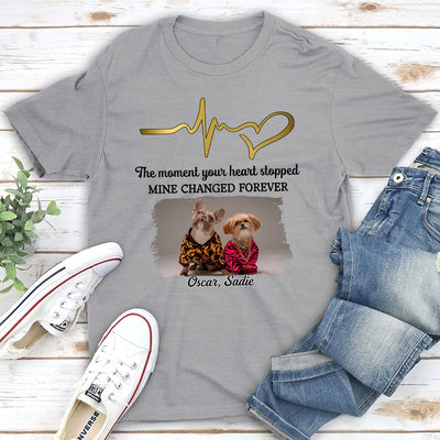 The Moment Your Heart Stopped - Personalized Custom Premium T-shirt