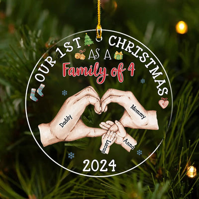 Our First Christmas - Personalized Custom Acrylic Ornament