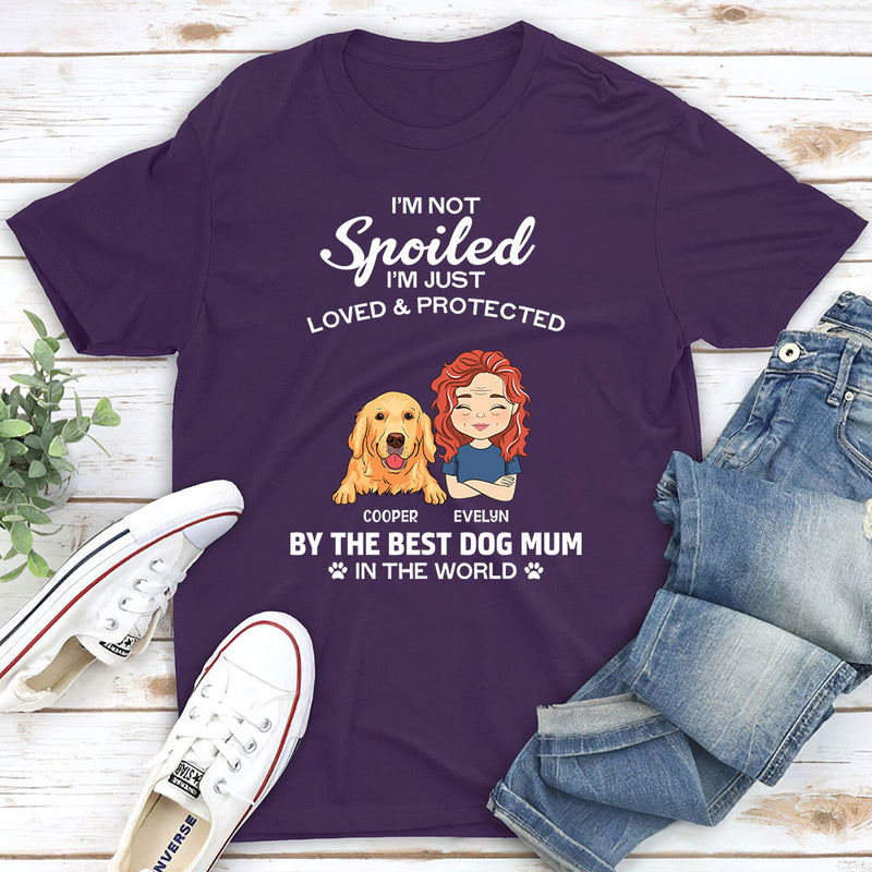 Loved And Protected - Personalized Custom Premium T-shirt