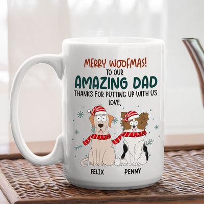 Funny Woofmas - Personalized Custom Coffee Mug