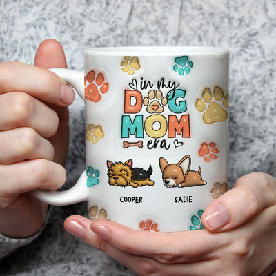 Dog Mom Era - Personalized Custom 3D Inflated Effect Mug