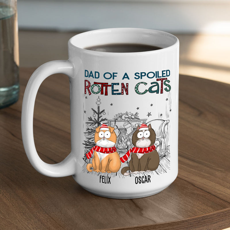 Dad Of A Spoiled Rotten Dog - Personalized Custom Coffee Mug