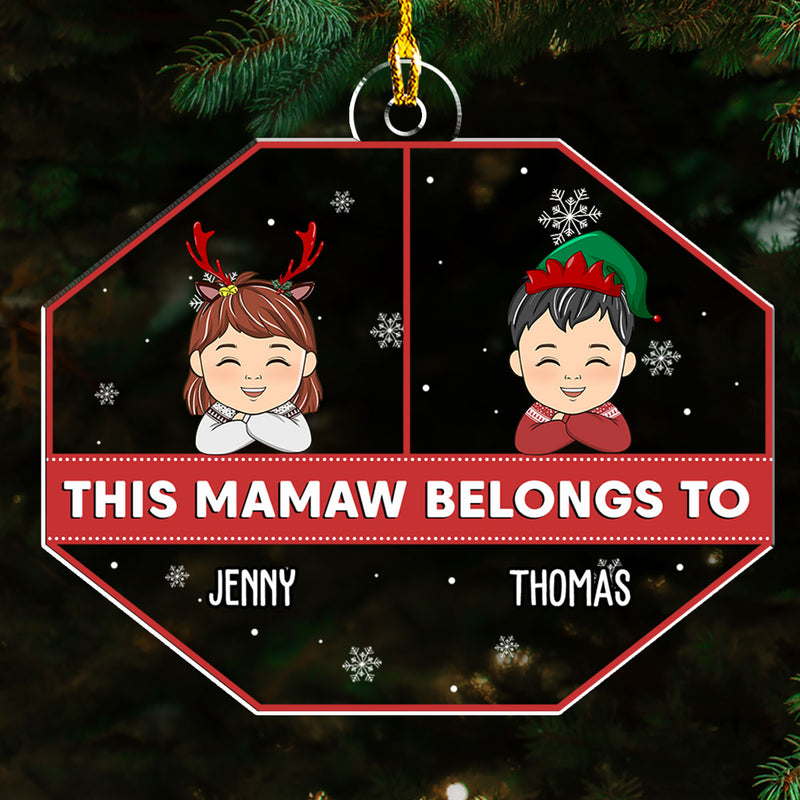 This Nana - Personalized Custom Acrylic Ornament