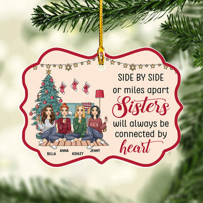 Side By Side - Personalized Custom Acrylic Ornament