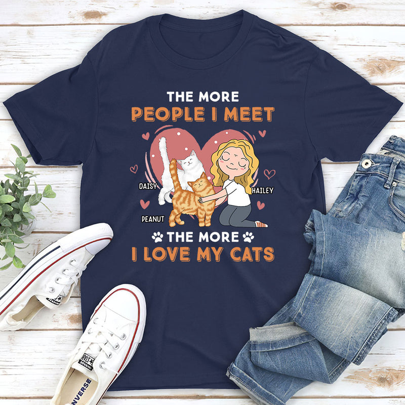 I Love My Cat - Personalized Custom Unisex T-shirt