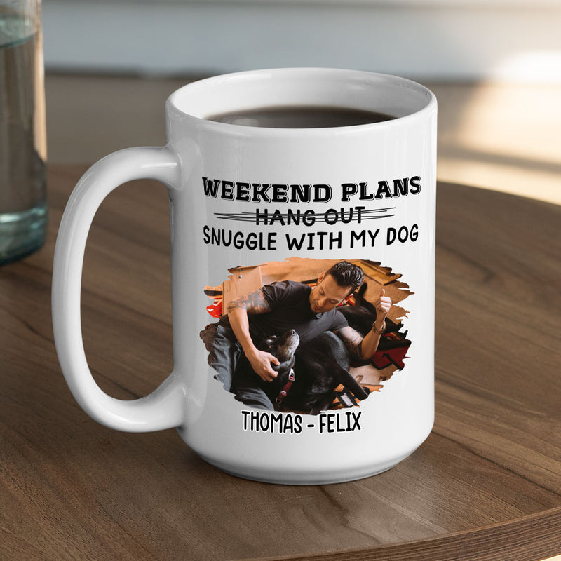 Hang Out Or Snuggle Photo - Personalized Custom Coffee Mug