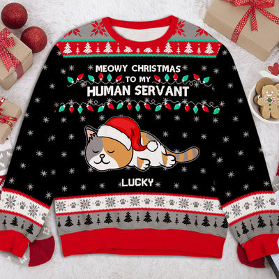 Human Servant - Personalized Custom All-Over-Print Sweatshirt