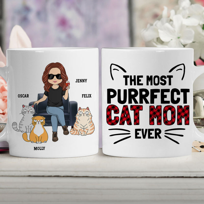 The Most Purrfect Cat - Personalized Custom Coffee Mug