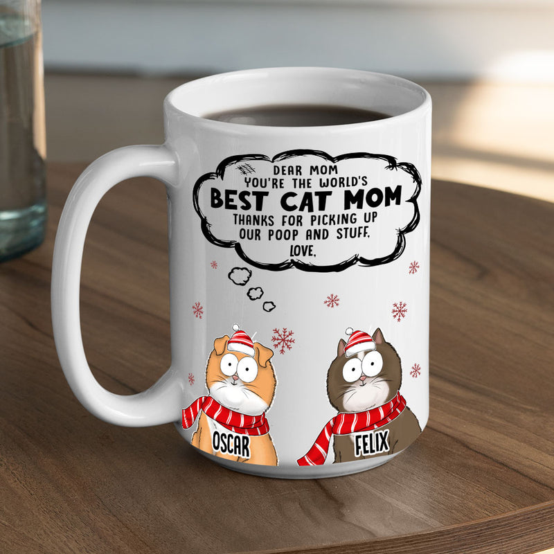 Grateful To Dog Mom - Personalized Custom Coffee Mug