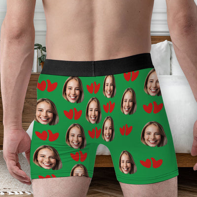 I Am Nuts About You - Personalized Photo Men's Boxer Briefs