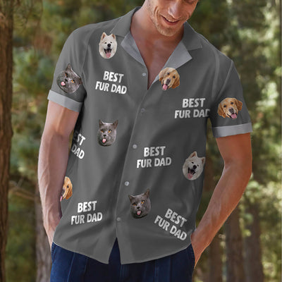 Best Mom Dad Pet Face - Personalized Custom Hawaiian Shirt