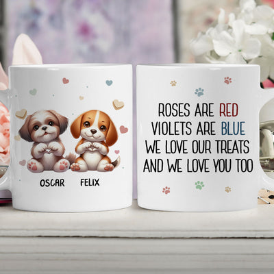 I Love My Treats And You - Personalized Custom Coffee Mug