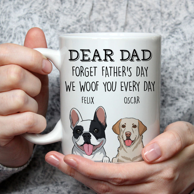 We Woof You Mom Dad - Personalized Custom Coffee Mug