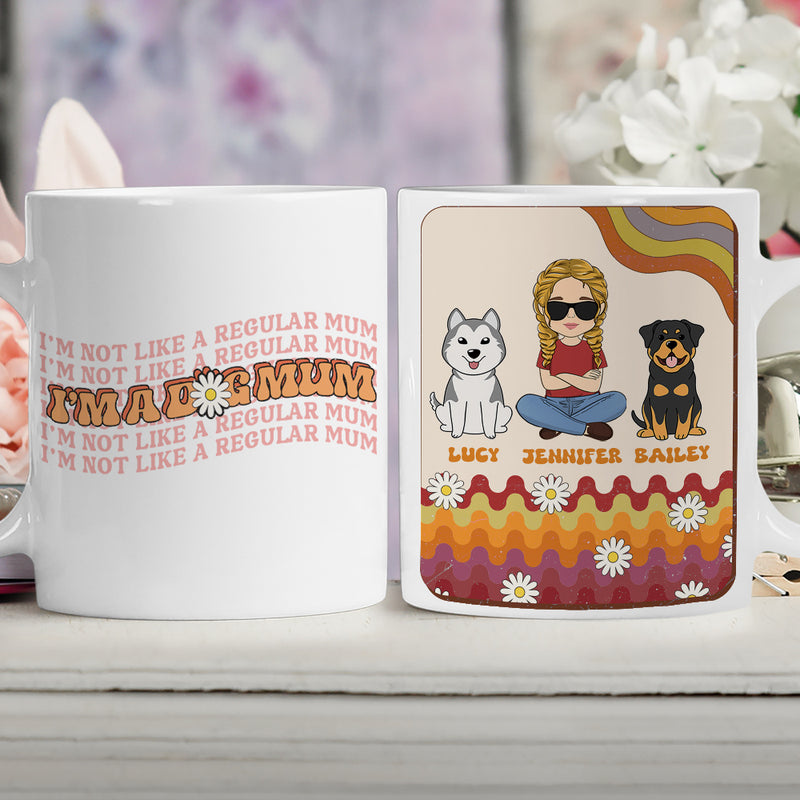 I Am A Dog Mom - Personalized Custom Coffee Mug