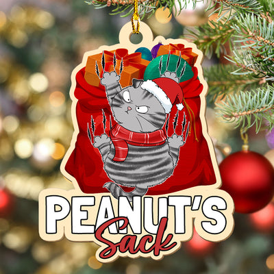 Funny Sack - Personalized Custom 1-layered Wood Ornament
