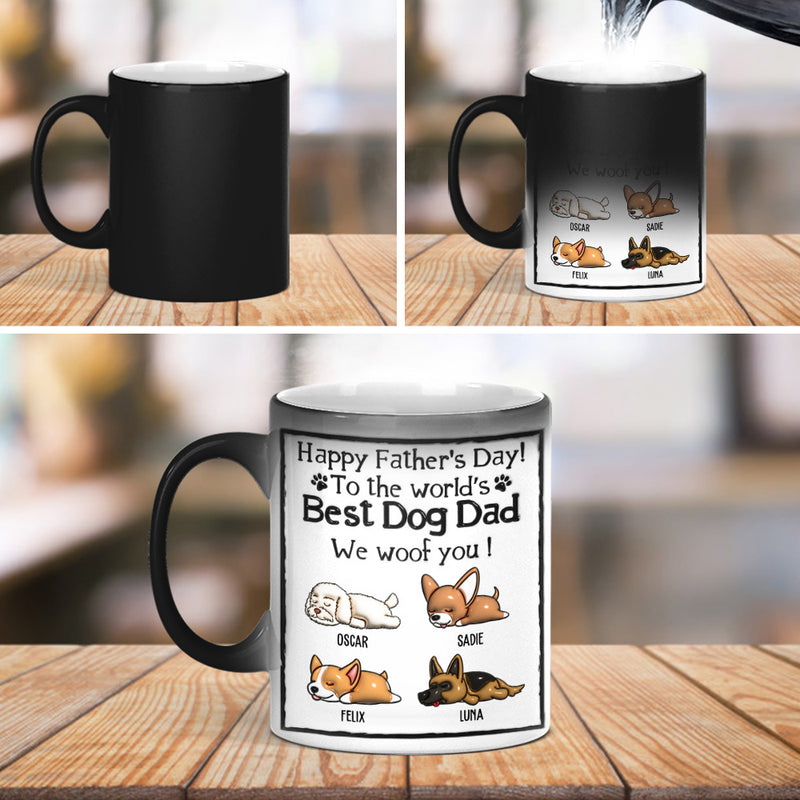 Best Dog Dad - Personalized Custom Color Changing Mug