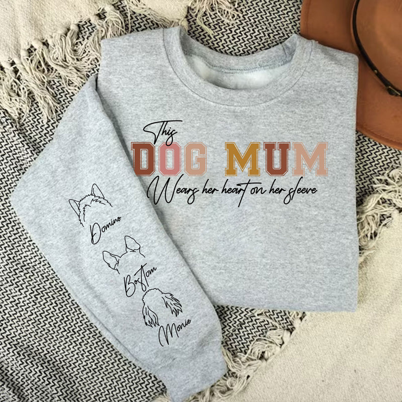 Mom Heart - Personalized Custom Sweatshirt