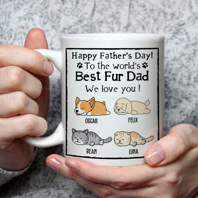 Best Fur Dad - Personalized Custom Coffee Mug