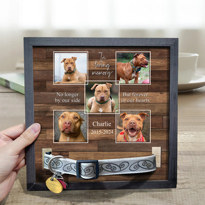 No Longer By Our Side - Personalized Custom Collar Frame