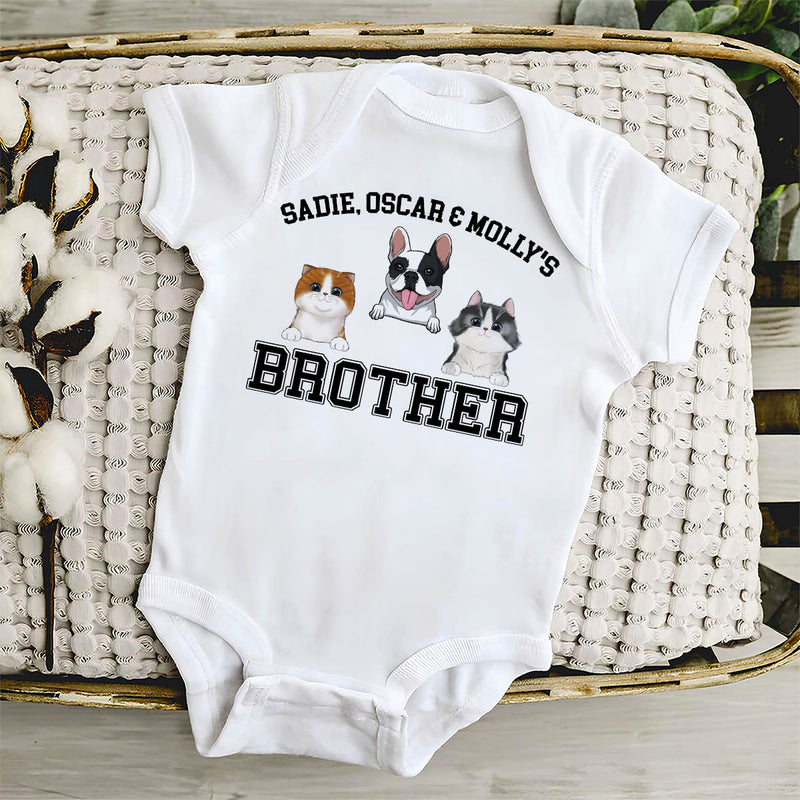 Brother And Sister - Personalized Custom Baby Onesie