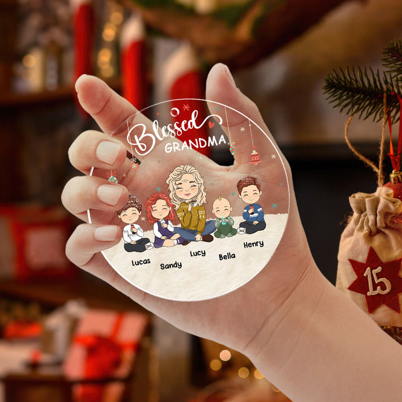 Love You, Grandma - Personalized Custom Acrylic Ornament