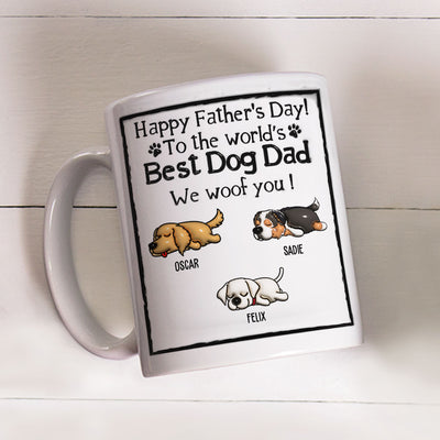 Best Dog Dad - Personalized Custom 3D Inflated Effect Mug