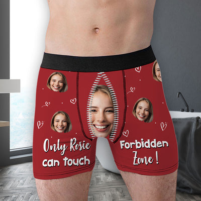 Only Her - Personalized Photo Men's Boxer Briefs