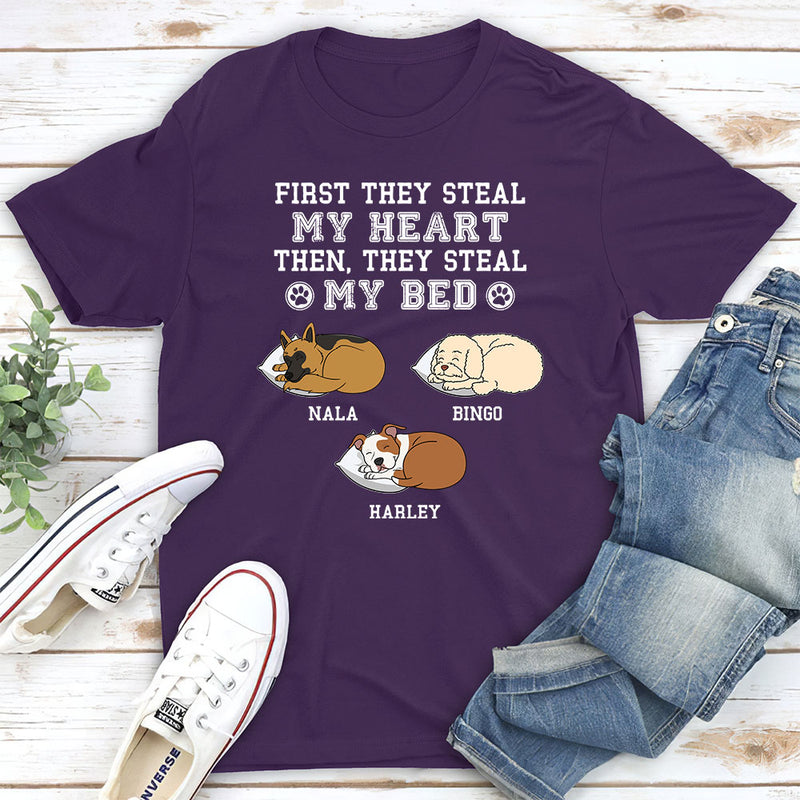 Steal My Heart First - Personalized Custom Unisex T-shirt