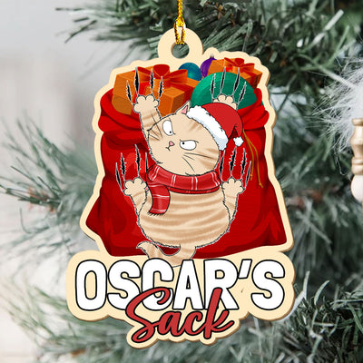 Funny Sack - Personalized Custom 1-layered Wood Ornament