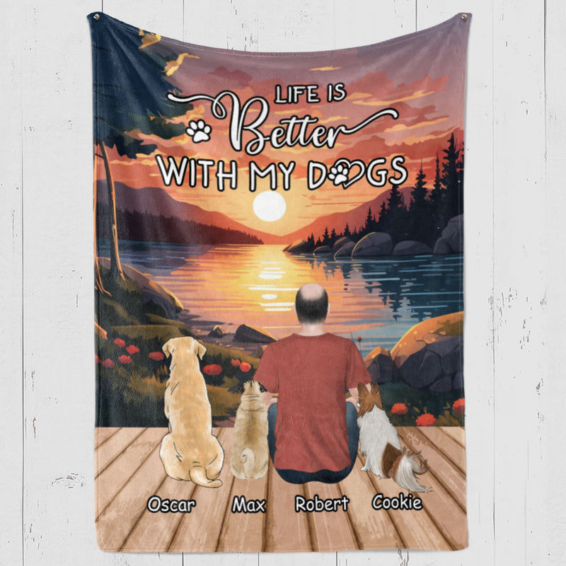 Better With Pet - Personalized Custom Fleece Blanket