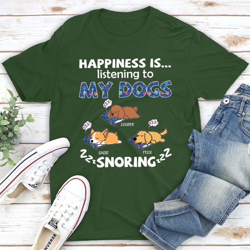 My Dog Snoring - Personalized Custom Unisex T-shirt