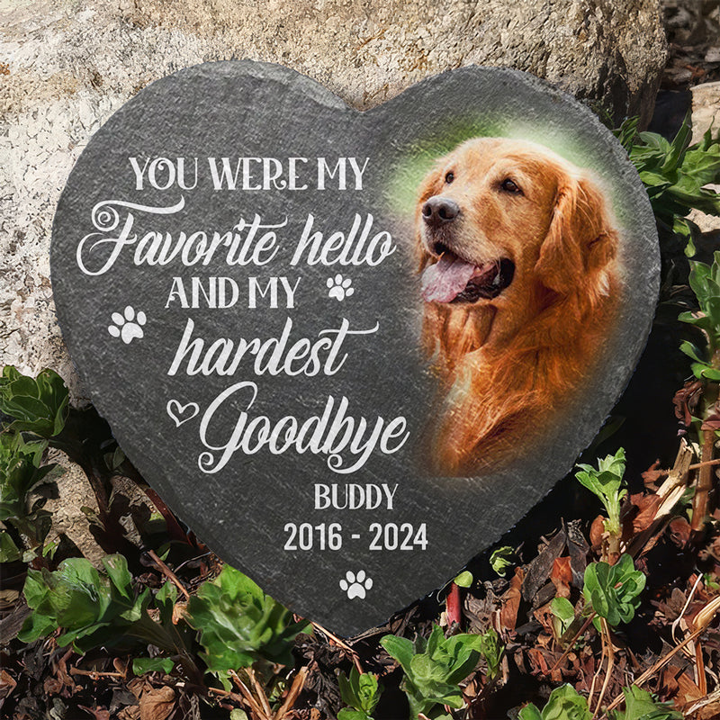 Loss Of Dog - Personalized Custom Pet Memorial Stone