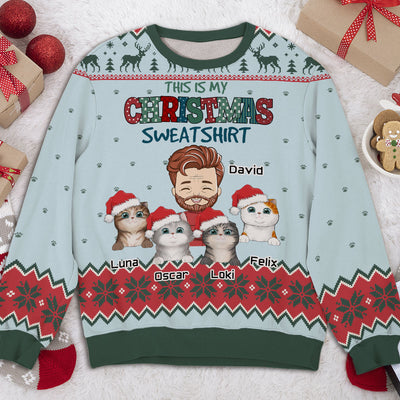 My Christmas Sweatshirt - Personalized Custom All-Over-Print Sweatshirt