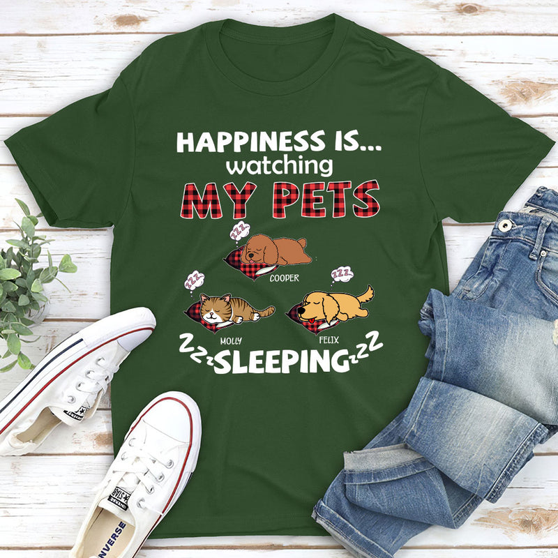 My Pets Snoring - Personalized Custom Unisex T-shirt