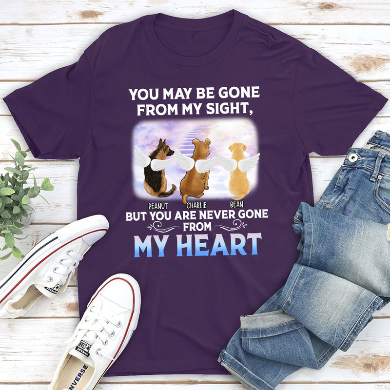 Never Gone From My Heart - Personalized Custom Unisex T-shirt